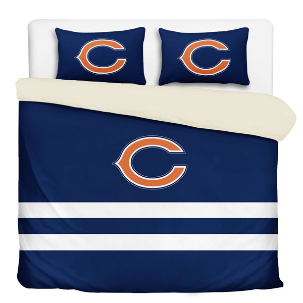 Chicago Bears 3-Pieces Full Bedding 002